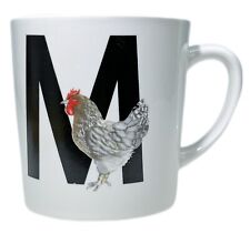 Chicken “M” Monogram Mug 16oz Cup Tractor Supply, Red Shed Rustic Vintage Classi picture