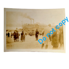 1910 Steamer City of Cincinnati at Louisville KY Port Vintage Antique Photo picture