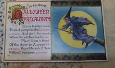 1921 Halloween Witch Postcard Nice Condition picture