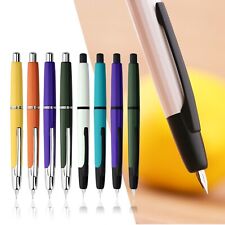 MAJOHN A2 Press Fountain Pen Retractable EF Nib Resin Writing Office Ink Pennf picture