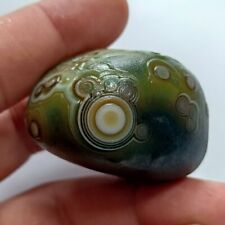 Rare China Inner Mongolia Gobi Eye Agate Stone ~100% Natural Designer picture