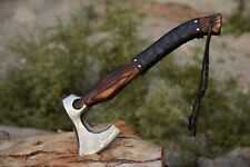 Premium Handmade Carbon Steel Axe Viking Bearded Camping Axe Anniversary Gift picture
