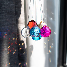 Crystalsuncatcher Mixed Color 10Pcs Crystal Glass Ball Chandelier Prisms Pendant picture