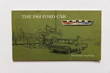 1961 Ford Owner's Manual Original picture