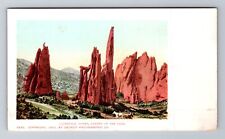 Colorado Springs CO-Colorado, Garden of the Gods, Vintage Souvenir Postcard picture