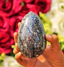 Huge 125MM Red Ruby Spinel Matrix Crystal Quartz Chakra Healing Stone Egg picture