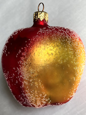 Vintage 1997 Christopher Radko Apple a Day Glass Ornament picture