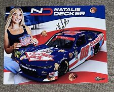Natalie Decker Signed 2023 Cracker Jack NASCAR Xfinity Postcard Hero Card COA picture