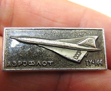 Aeroflot TY 144 (Russian / Soviet Union Concorde) Pin Badge c1970's picture