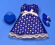 1997 Barbie Teen Skipper Fashions Mattel 17154 Outfit Blue Heart Dress 💙RARE picture