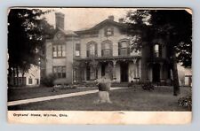 Warren OH-Ohio, Orphan's Home, c1909, Vintage Postcard picture