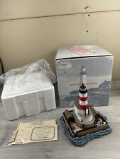 HARBOUR LIGHTS WAUGOSHANCE MI LIGHTHOUSE IN BOX 2005 #690- SIGNED WITH PAPER picture