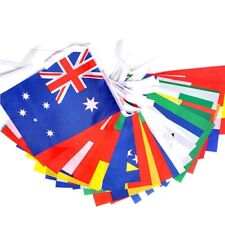 7 - 10 Metre's Rugby Team Flags Of the World Fabric Party Bunting France OZ NZ picture
