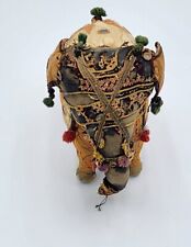 VTG  Hand Made Anglo Raj Stuffed Embroidered  Elephant India Folk Art( Damaged) picture
