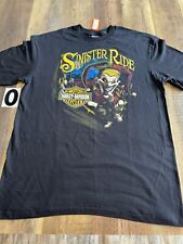 NWT Harley Davidson Sinister Ride T Shirt Size XL Jesters Creed Denton County  picture