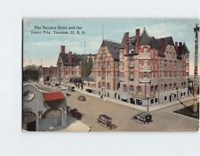 Postcard The Tacoma Hotel and the Totem Pole, Tacoma, Washington picture