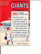 1966 San Francisco Giants Chicago Cubs Program  bxprog1 picture