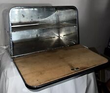 Vintage Pantry Queen Bread Box Mid Century Modern Chrome Stainless Vented Silver picture