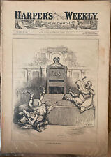 Original 1881 Harper's Weekly Magazine With 8 Excellent Prints picture