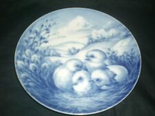 Vintage Furstenberg  1972 Blue Chicks in a Nest Easter Plate picture