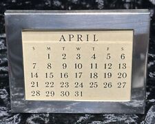 Vintage Tiffany & Co Sterling Silver Perpetual Desk Calendar picture