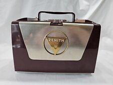 Vintage 1950's ZENITH MODEL T- 505 PORTABLE TUBE RADIO VERY CLEAN Needs Bulb picture