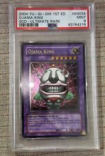 EURO PRINT Ojama King 1st Edition SOD-EN034 Ultimate Rare PSA9 Mint YUGIOH picture
