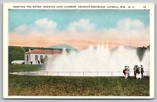 Postcard Aerating Water Ashokan Reservoir w/Onlookers Catskills New York c1920s picture