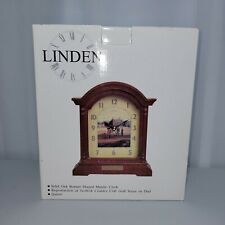 Linden The Greens Solid Oak Bonnet Mantle Clock picture