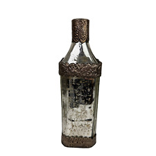 Vintage Bella Lux Mercury Silver Royal Stag Pewter Antique Empty Bottle Vase picture