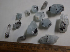 154.2ct aquamarine with black schorl tourmaline inclusions from pakistan picture