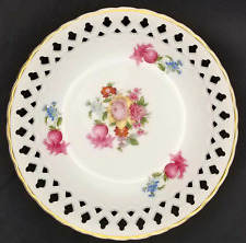 Vintage Hand Painted M/K Japan Bowl with Reticulated Edge and Floral Design picture