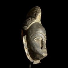 African Mask Baule Wood Mask African Decor tribal Baule Wall Hanging -G1906 picture