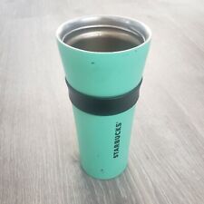 Starbucks 2016 Tall Stainless Steel Tumbler Green And Black 16 oz To Go No Lid picture