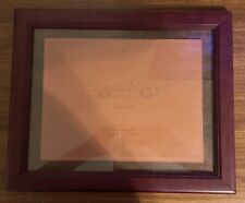 Leather Ferrari Insignia Framed Plaque Lime Rock, CT August 1-2, 1997 (16 X 13) picture