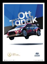 Ott Tänak Hyundai Estonia Rally 2020 Blue Emboss Art Print Poster Ltd Ed 500 picture