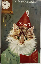 Vintage Postcard 1907 Tucks Oilette A Ten O'Clock Schloar Dunce Hat G L Barnes picture
