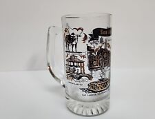 Vintage San Antonio Mug Beer Stein Glass Sunken Garden Texas Longhorn Souvenir  picture