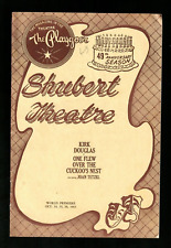 One Flew Over the cuckoo's Nest Shubert Theatre NH program World Premiere 1963 picture