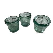 Set of 3 Heavy Bubble Glass Votive Candle Holders picture
