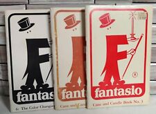 Fantasio Magic Book Lot Vtg Cane & Candle No 3, 5, 6. Color Change Lighter  picture