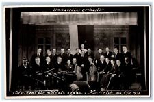 Germany Postcard RPPC Photo Universal Orchestra Members c1910's Unposted Antique picture