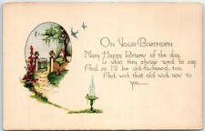 Postcard - Art Print with Poem - On Your Birthday - Greeting Card picture