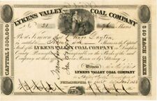 Lykens Valley Coal Co. - Stock Certificate - Mining Stocks picture