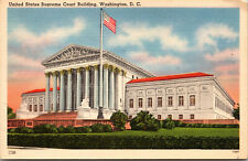 Vtg 1930s United States Supreme Court Building Washington DC Unused Postcard picture