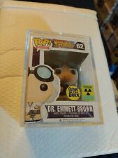 Dr. Emmett Brown (Glow) Funko Pop With PopShield Pop Protector picture