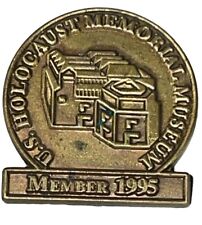 Vintage U. S. Holocaust Memorial Museum Charter Member Metal Lapel Hat Jack Pin picture