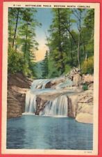 Bottomless Pools Lake Lure North Carolina Postcard Linen Unposted picture