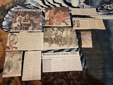 Michael Jordan Larry Bird Newspaper Clipping Vintage picture