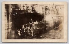 SS Finland Torpedo Damage 1917 In Drydock at Brest France Postcard J24 picture